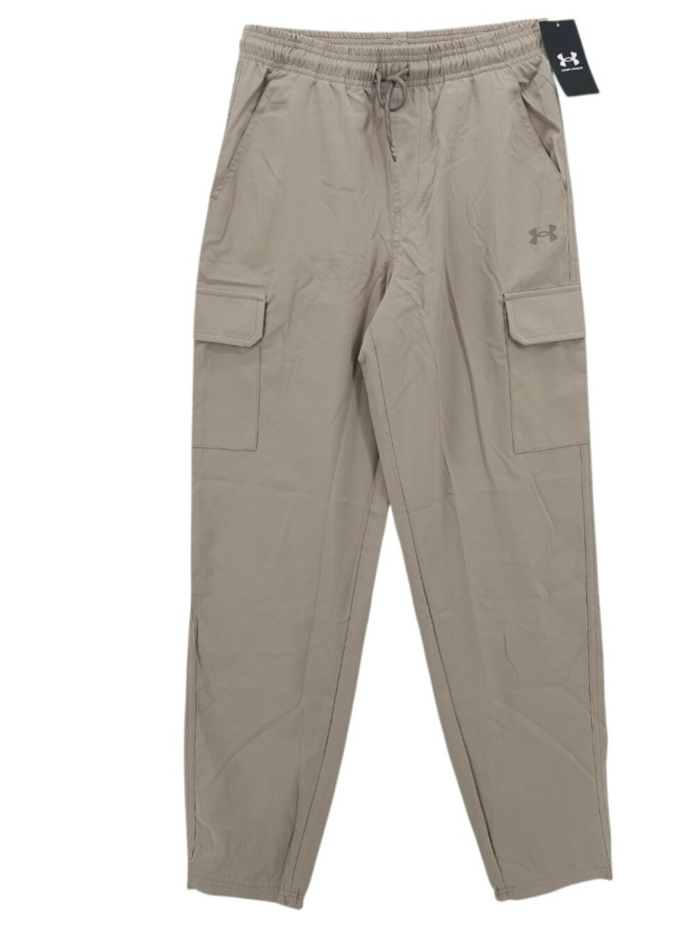 NWT UNDER ARMOUR Boys Cargo Pants Timberwolf Taupe Beige Size YL
